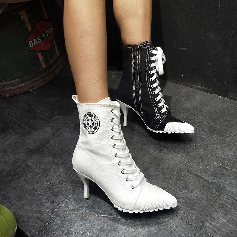 2019 Новая женская обувь женские ботильоны из PU искусственной кожи туфли на