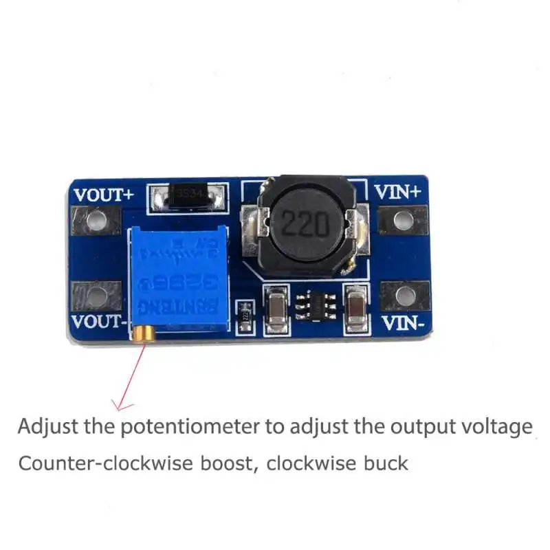 

10Pcs MT3608 DC-DC Step Up Converter Booster Power Supply Module Boost Step-up Board MAX output 28V 2A For Arduino