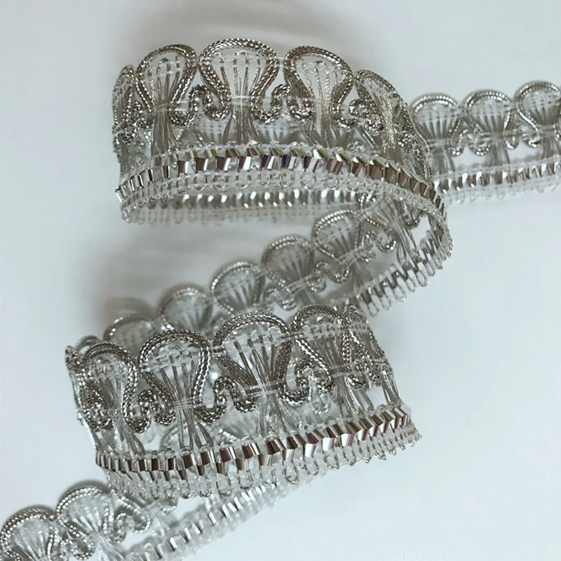 5 размеров Цвет золотистый серебристый швейная кружевная отделка плетеным