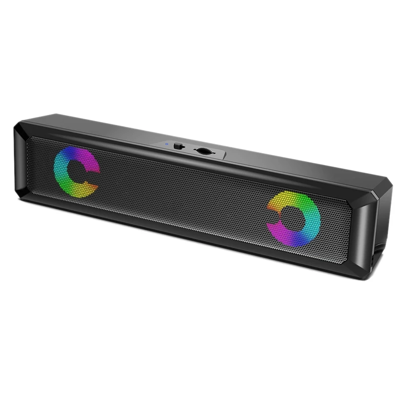 

Длинная Колонка RGB, Bluetooth, USB, источник питания, колонка с цветсветильник, колонка Подходит для ТВ, компьютера, внешний динамик s