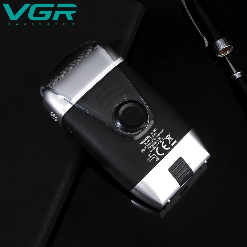 

VGR Reciprocating Shaver tondeuse barbe Electric Whitening Finishing Device Shaved Head Twin Blade Razor