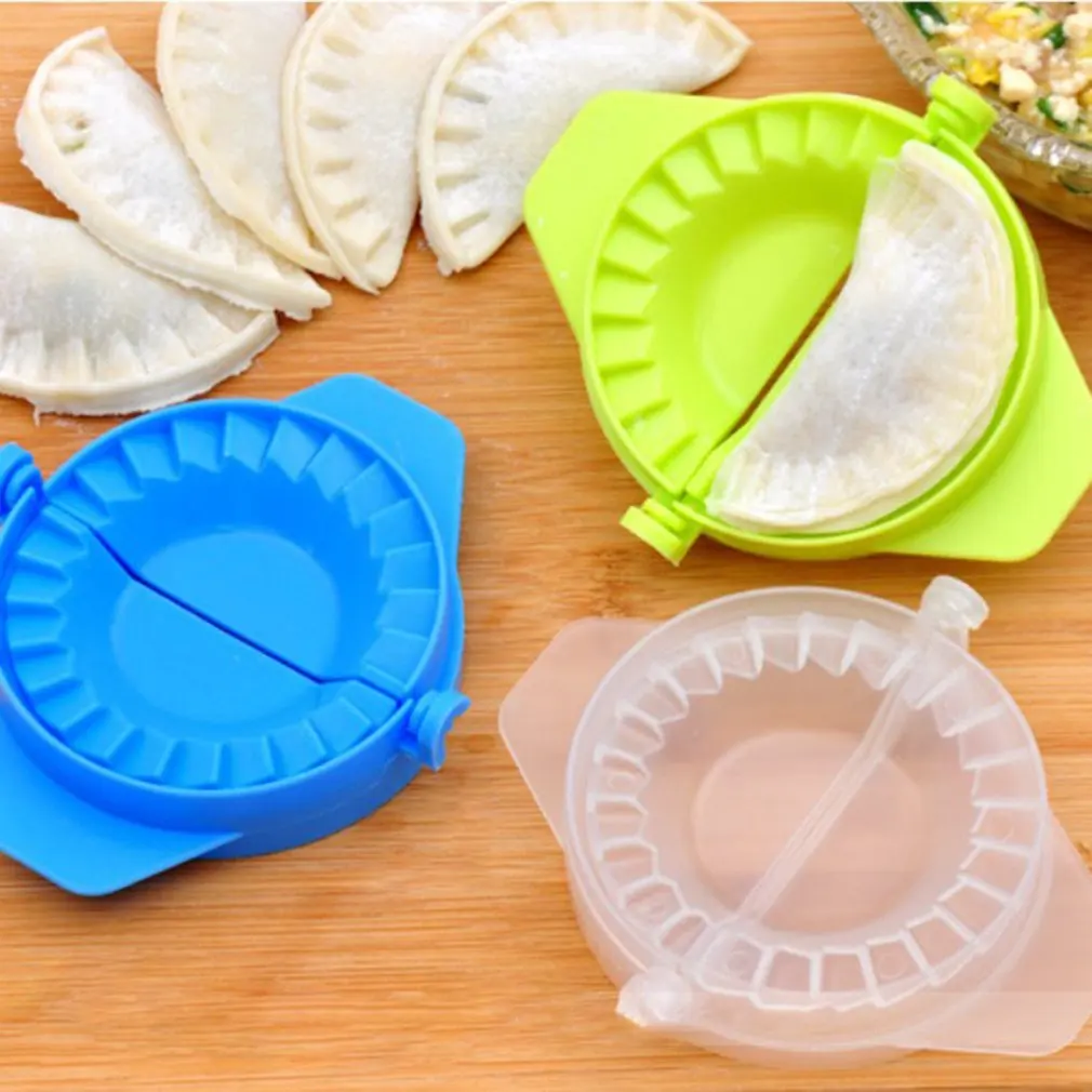 

Plastic Dumplings Mold Manual Dumpling Moulds Device Pack Dumpling Clip Machine Creative Kitchen GadgetsGreen