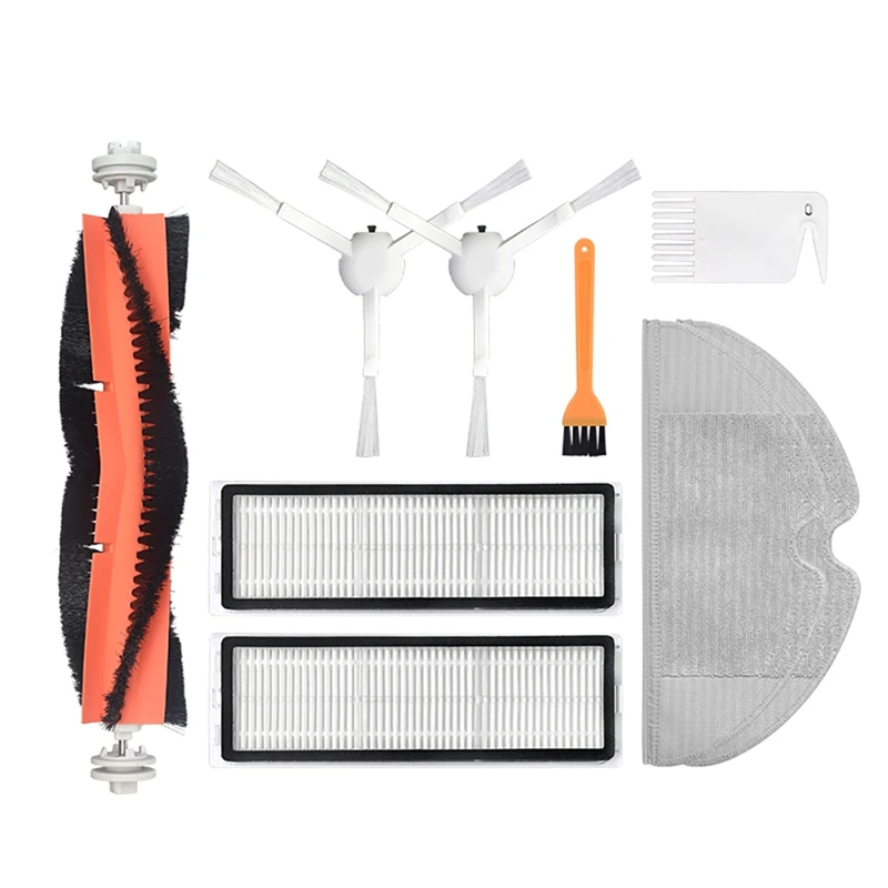 

9PCS Hepa Filter Main Brush Mop Cloth Replacement Kits for Xiaomi Mijia 1C 2C / STYTJ01ZHM Robot Vacuum Cleaner Parts