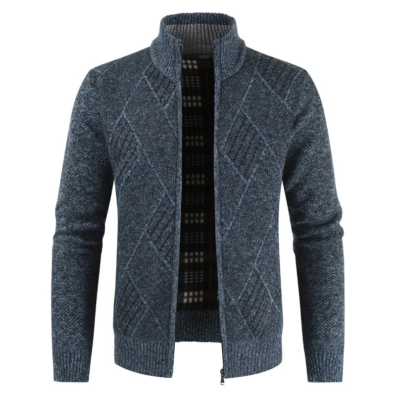 2020 брендовые Свитера Мужская куртка кардиган новое модное плотное Slim Fit вязаные