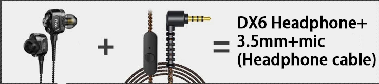 black 3.5mm mic Игровой Hi-Fi наушники с высоким приводом, круглые, железные, с тройным блоком, двойные динамические, сбалансированные, с арматурным покрытием, наушники-вкладыши с линейным управлением - Цвет: black 3.5mm mic
