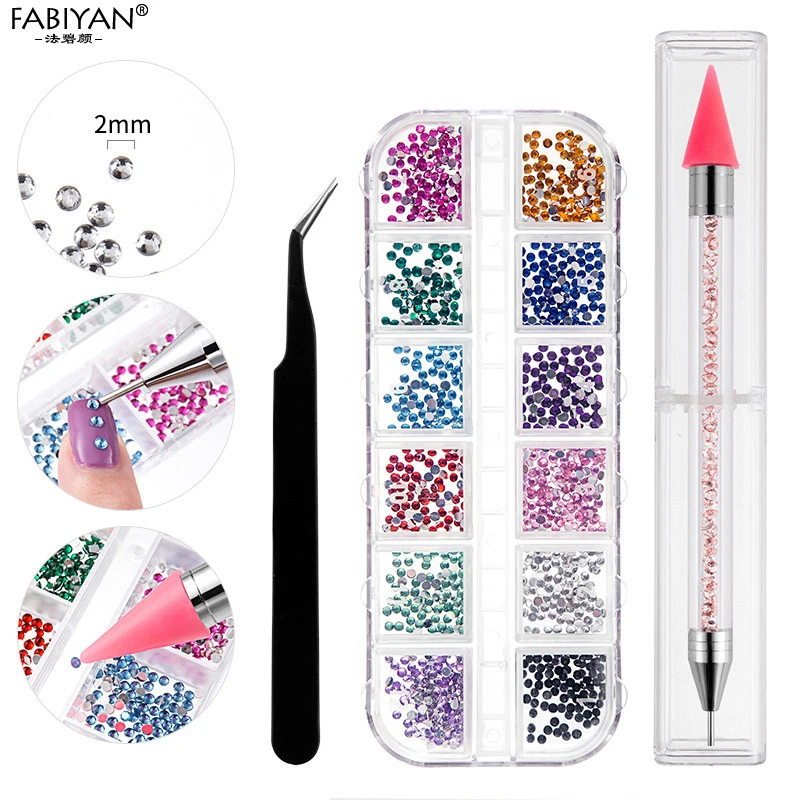 

Multifunctional Nail Diamond Painting Tool Set Double-Head Nail Point Drill Pen Kit Point Drill Pen Manicure Nail Art Tool