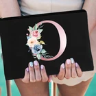 Косметичка для макияжа с розовыми буквами для женщин, миниатюрная сумочка для хранения косметики, органайзер, Женская дорожная сумка