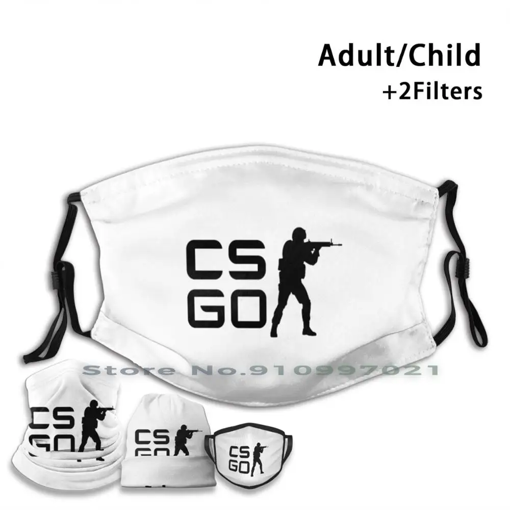 Csgo многоразовые рот маска для лица с фильтры детей и взрослых игры Counter-Strike Global