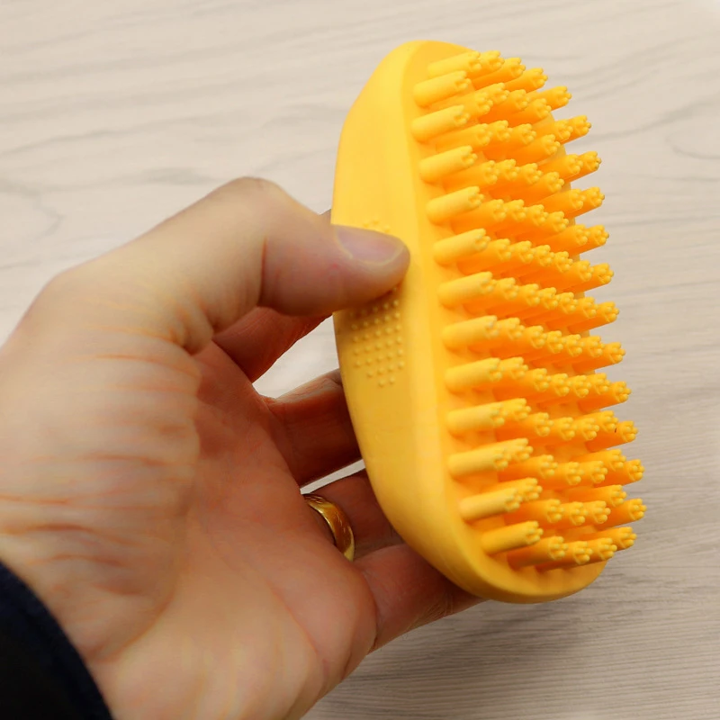 

Pet Products MassageBrush Combs Cleaner Puppy Hair Removal Slicker Brushes Wash Tools Soft Gentle Silicone Bristles For Dog Cat