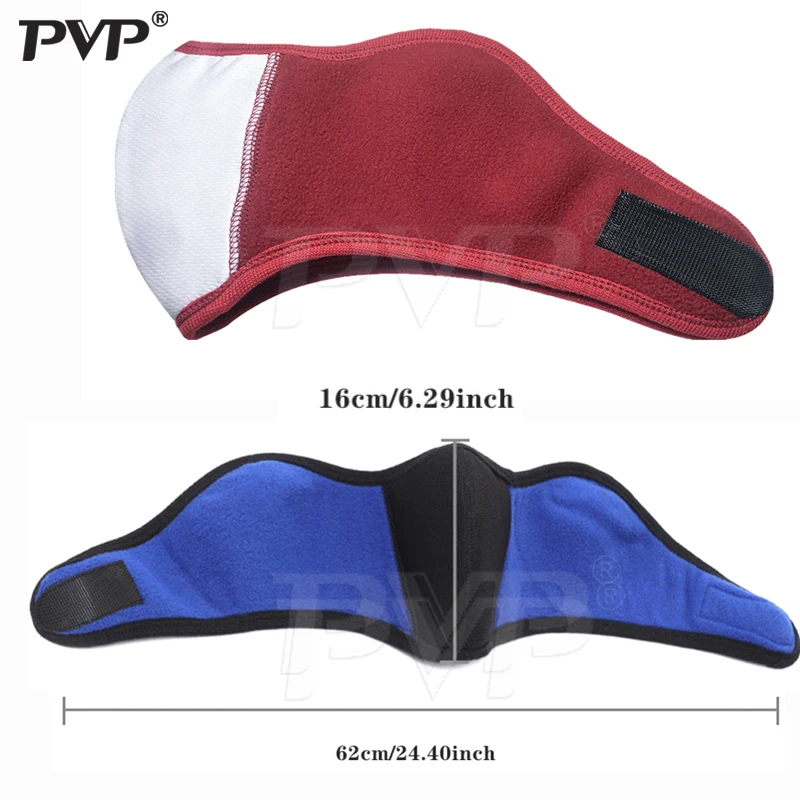 Зимняя флисовая мотоциклетная полумаска для лица Windprood Coldproof зимняя теплая маска