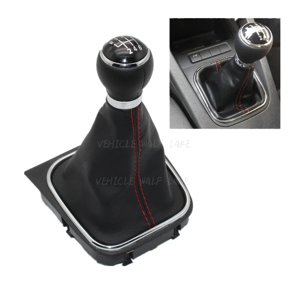 Для VW Scirocco 2009 2010 2011 2012 2013 2014 автомобильный стиль 6 скоростей Ручка переключения