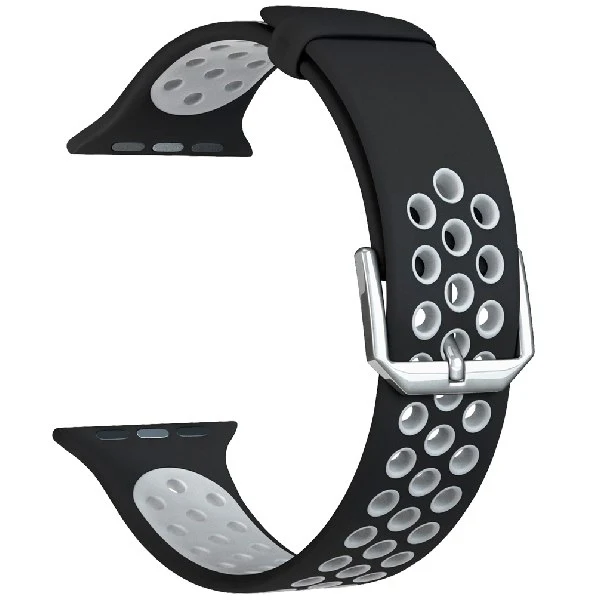 Ремешок для часов Lyambda Apple Watch 38/40 mm ALIOTH DS-APS01-21-40-BGY Black/Grey | Наручные часы