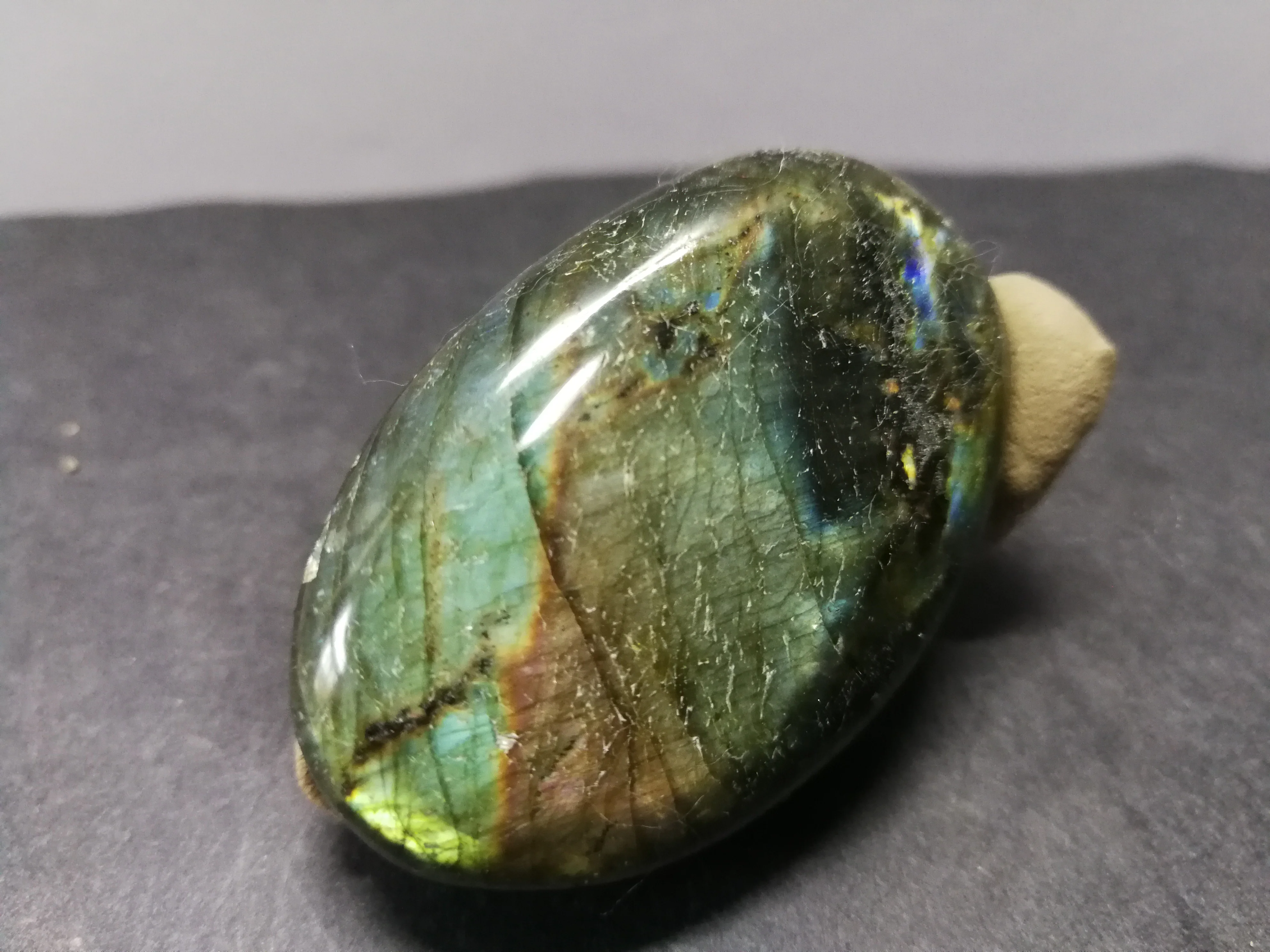 53 2 gNatural цвет Лабрадор с украшением в виде кристаллов образец кварца украшение