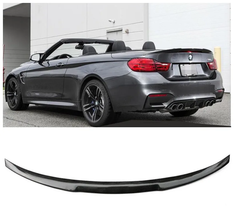 Высокое качество углеродного волокна задний багажник спойлер крыло подходит для