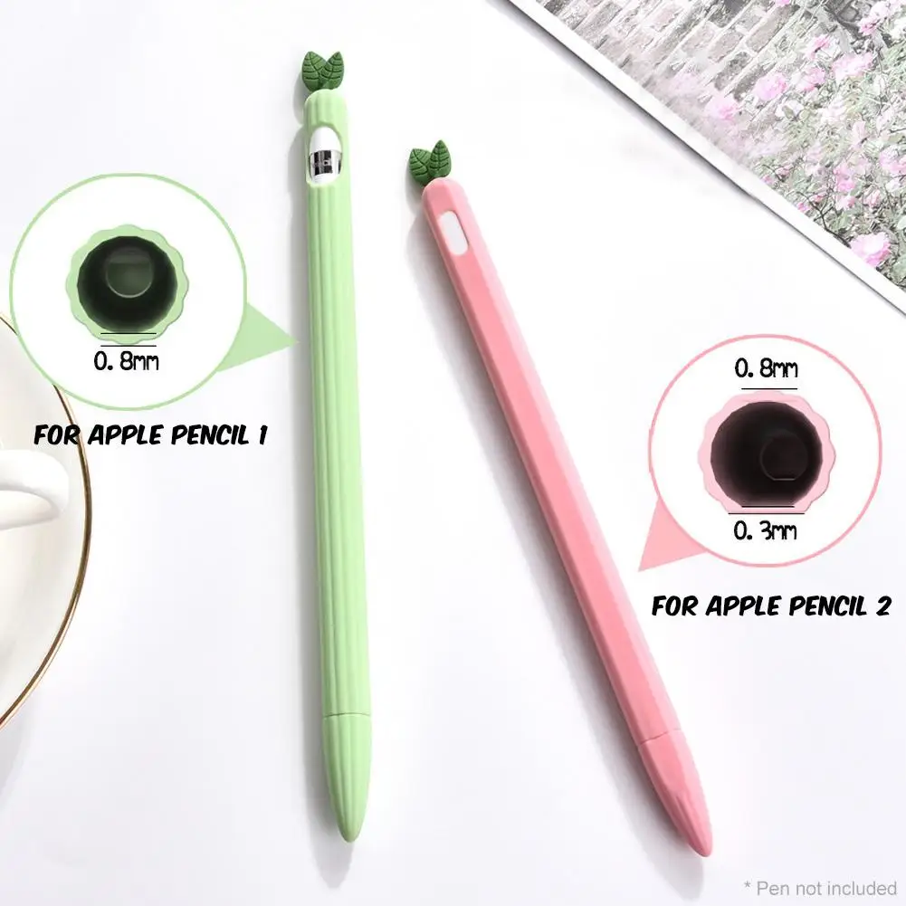 

Мягкий силиконовый защитный чехол в форме овощей для карандаша Apple Pencil 1/2
