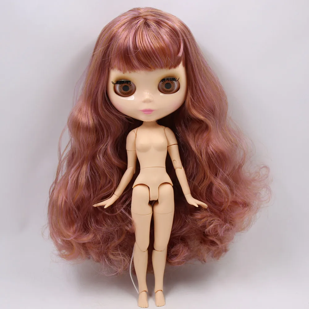 nude doll ICY Blyth Кукла № 2 глянцевое лицо натуральная кожа суставное тело 1/6 BJD Специальная цена 1/4 BJD, Pullip, Jerryberry, Licca игрушка подарок - Цвет: nude doll