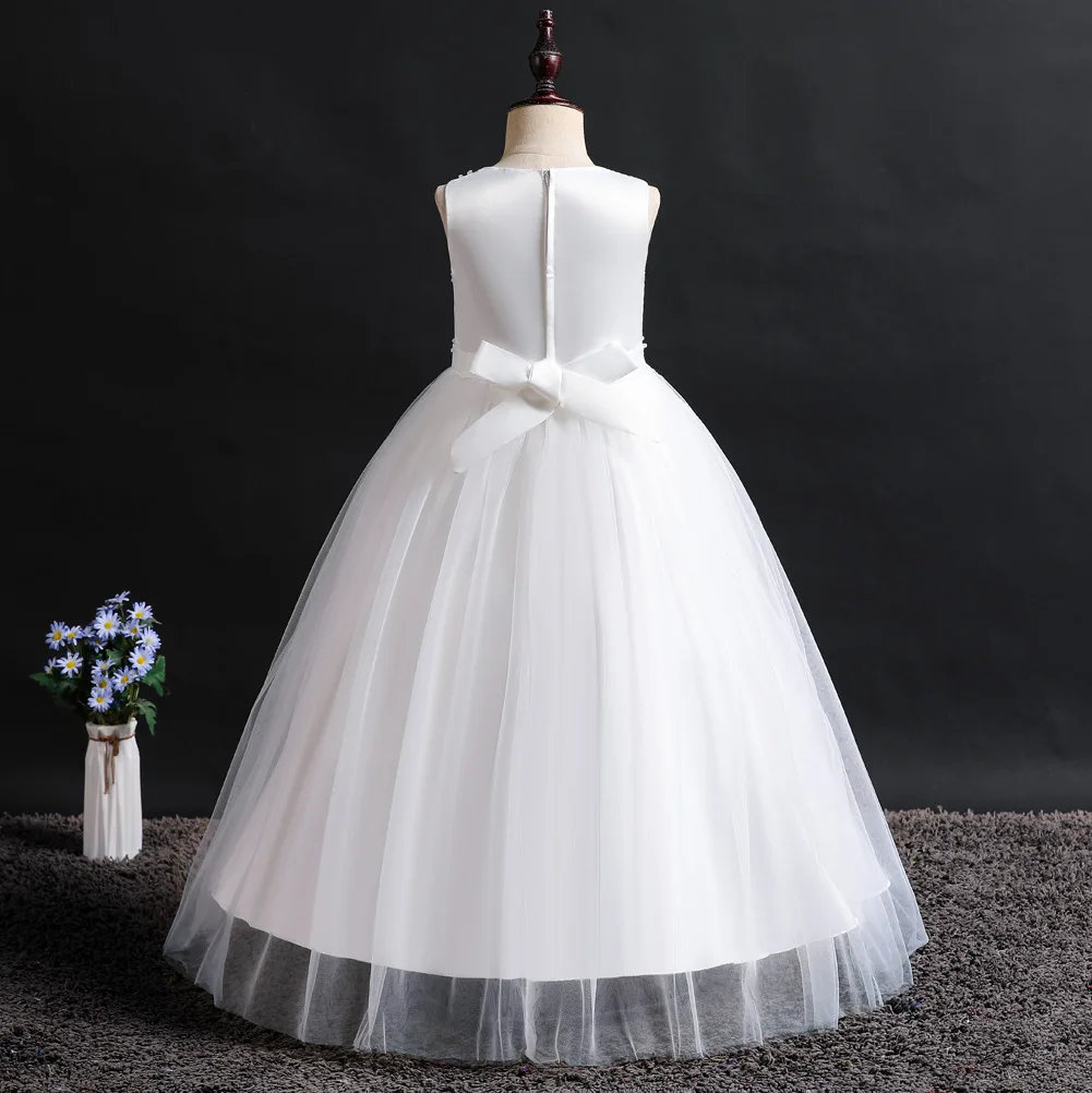 

2021 Summer Girls Costume Clothes Prom Dress for Girls Children Wedding Party Clothing Long Princess Bridesmaid Dresses for Kids