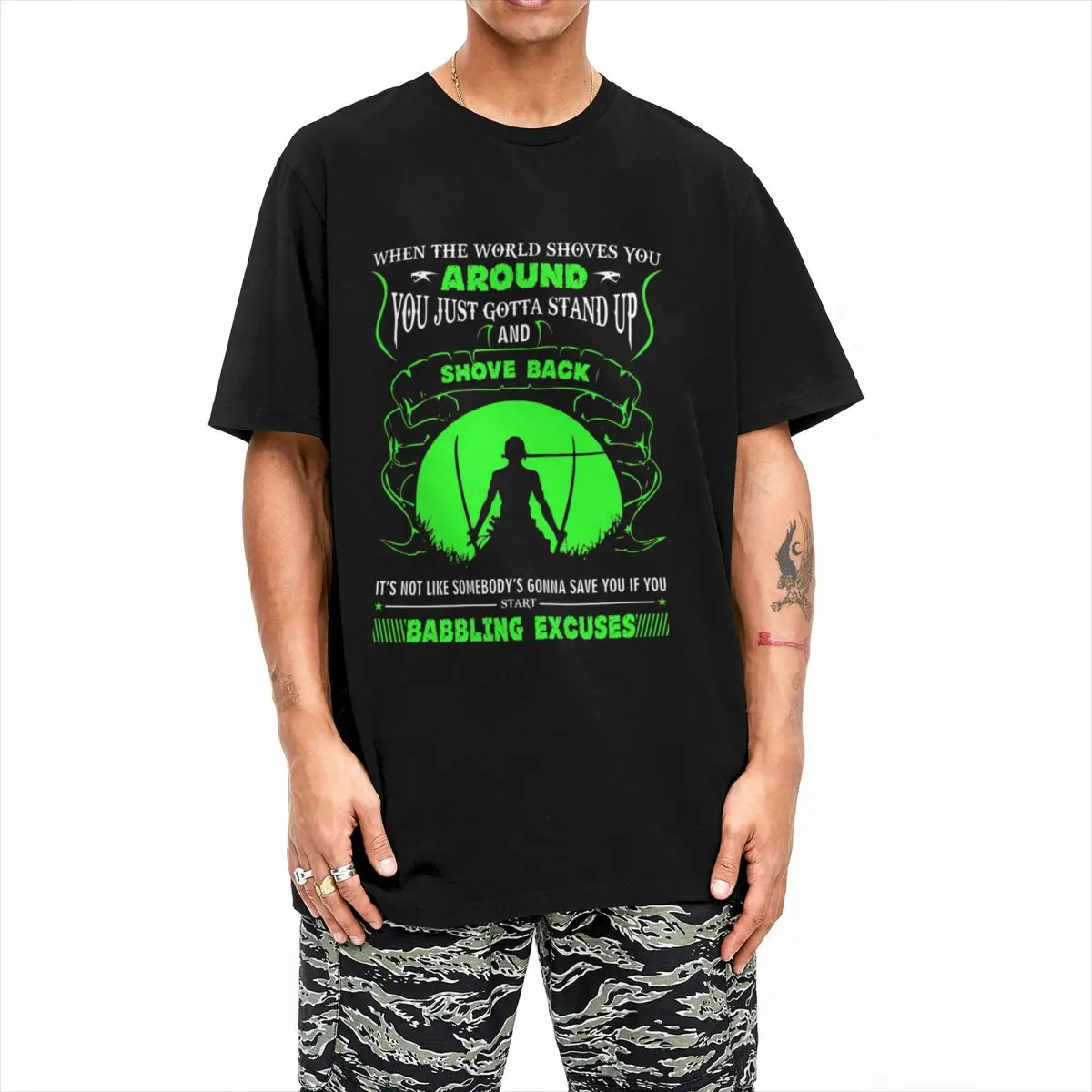 

Men Zoro Quote Bandai One Piece T Shirt Anime Cotton Clothing Vintage Short Sleeve Crewneck Tee Shirt Gift Idea T-Shirts