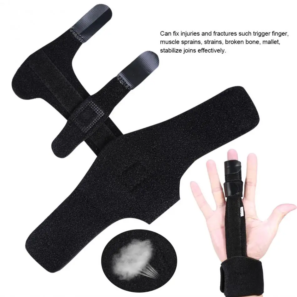 

Finger Protector Adjustable Aluminium Finger Splint Hand Support Recovery Posture Corrector Brace Protection Injury Aid Tools