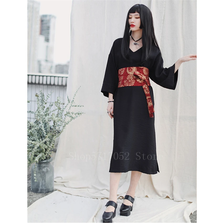 Платье кимоно с японским поясом хаори Оби юката винтажный поясной ремень