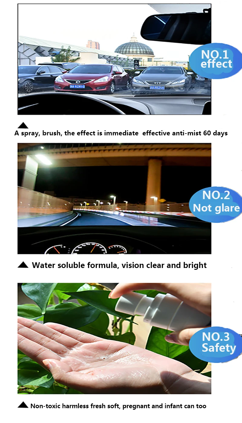 Средство для очистки окон противозапотевающее нано-стекло с гидрофобным
