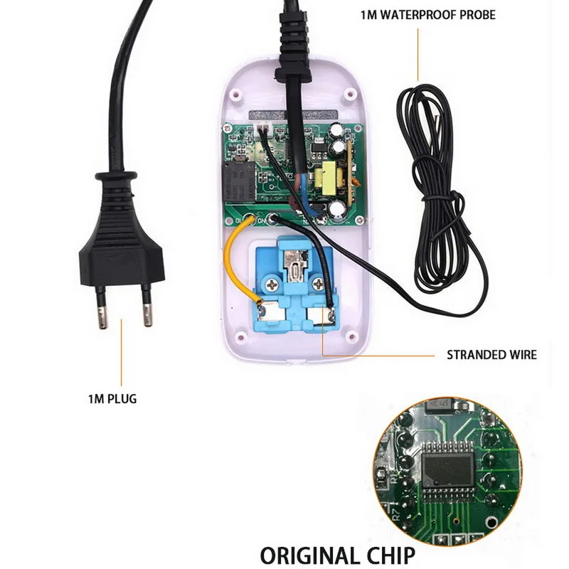 Цифровой температурный контроллер термостата с зондом выхода NTC сенсором