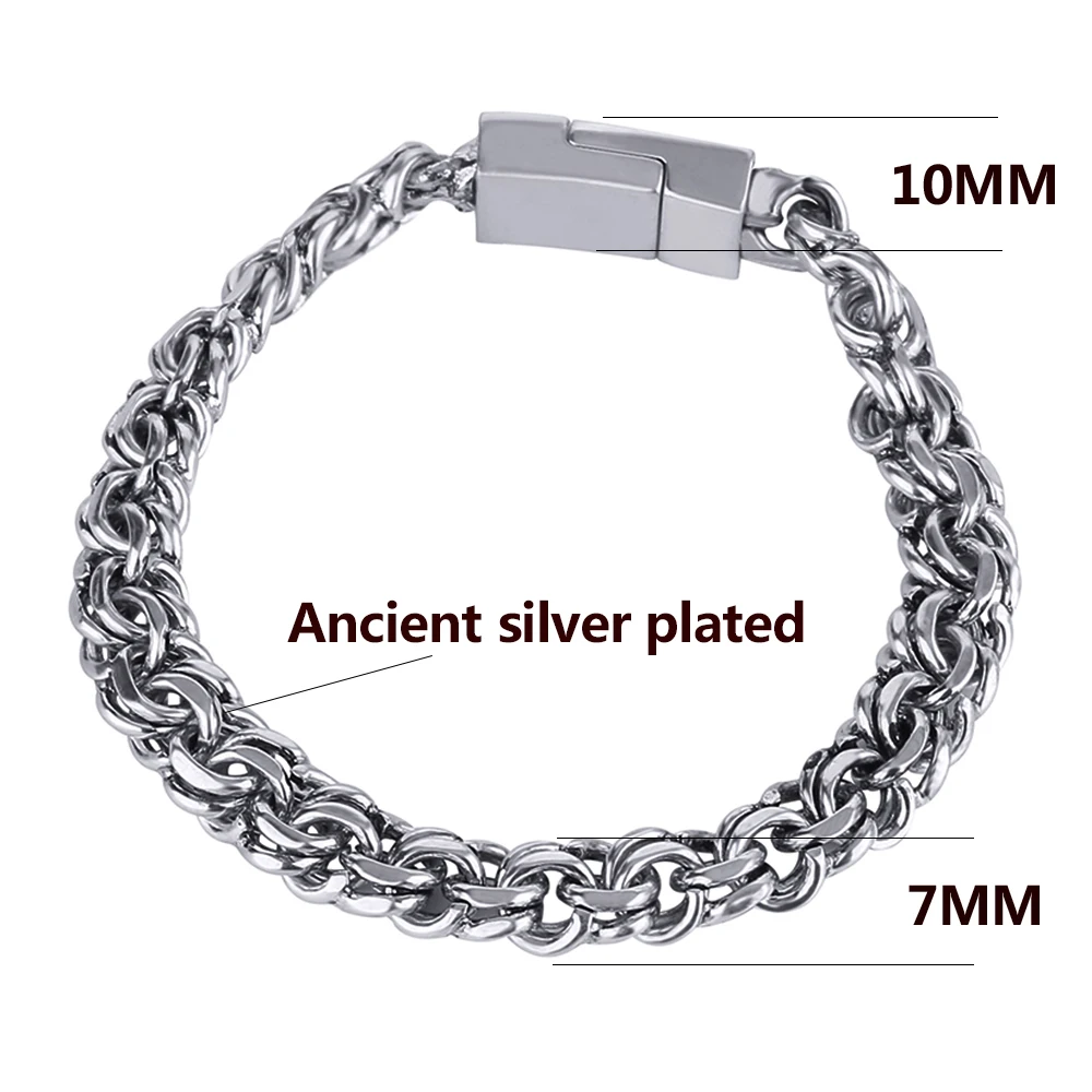 Модный браслет Будды в стиле панк старинный серебряный цвет для женщин браслеты