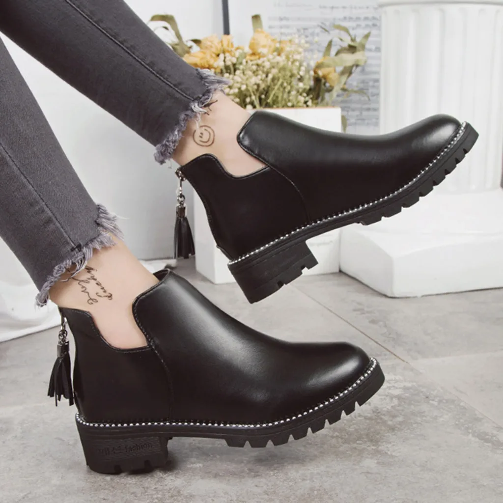 Женские Модные непромокаемые водонепроницаемые сапоги от дождя из ПВХ на