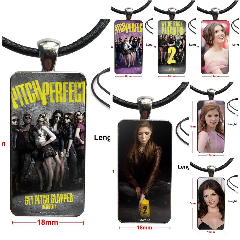 Для женщин модное ювелирное изделие Pitch Perfect 2 Beca и Fat Amy стекло кулон ожерелье