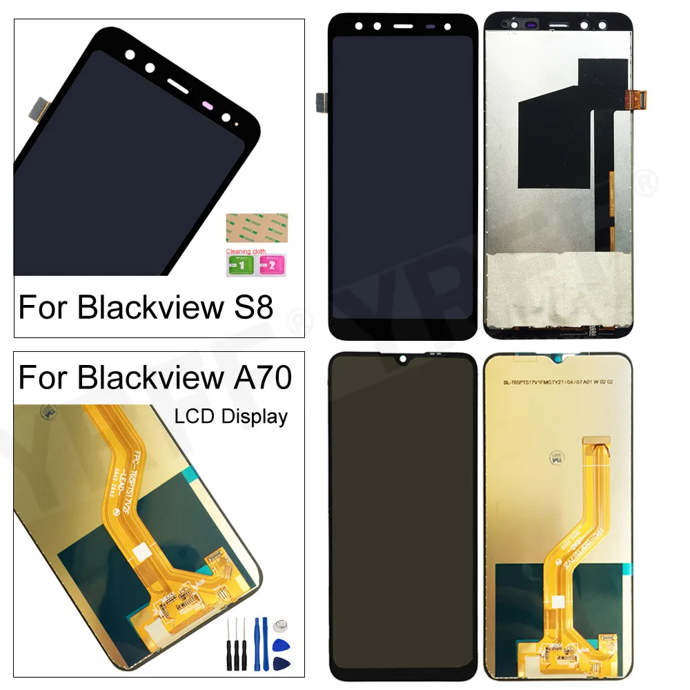 ЖК-экран для Blackview A70 ЖК-дисплей S8 сенсорный экран дигитайзер стеклянная панель