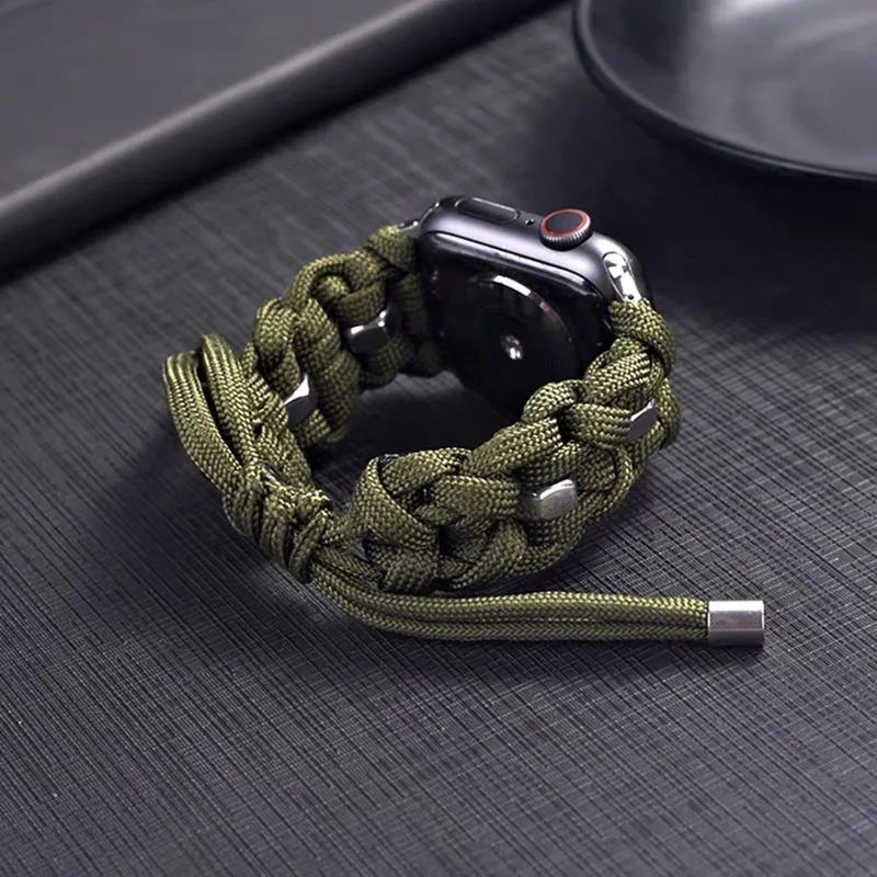 Ремешок Etsy ручной работы с веревочным узлом для Apple Watch 40 мм 44 браслет серии 2 3 4 5