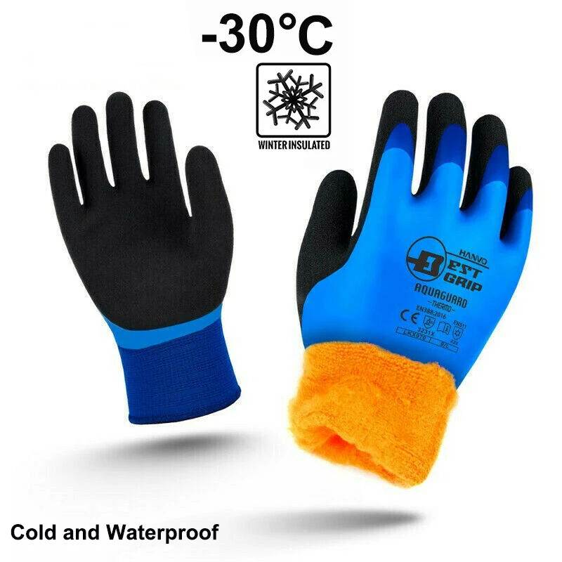 -30 derece balıkçılık iş eldiven soğuk geçirmez termal soğuk hava deposu Anti-freeze Unisex giyim rüzgar geçirmez düşük sıcaklık açık spor