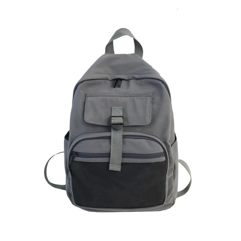 

Female Solid School Bag For Teenage Girls 2020 Nylon Travel Backpack Women Mochilas Sac A Dos Ladie Laptop Rucksack Men Bag Pack