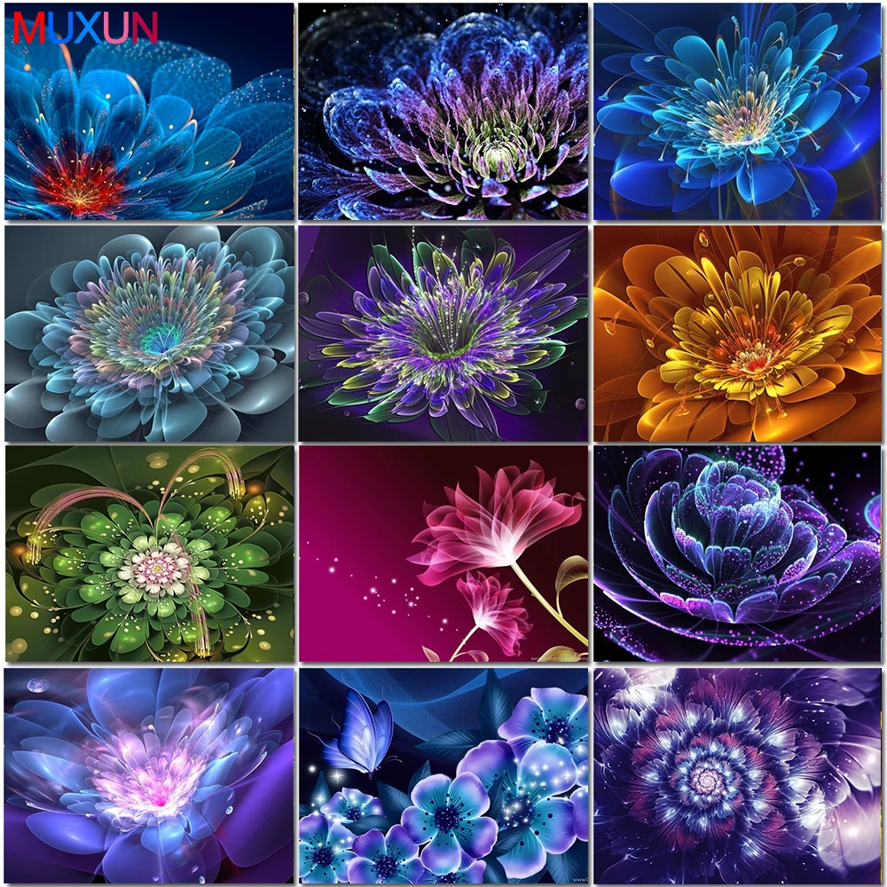 

Muxun Full Rhinestone Diamond Mosaic 5D Diy Diamond Painting Flowers Paintings Diamond Cross Stitch Home Decoration Gift Rp598