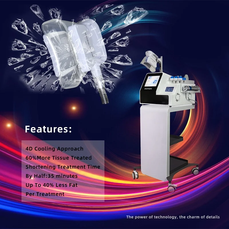 

Cool Wave Sliming Machine Shock Wave Fat Freezing 2 in 1 Cryo therapy Fat Remover Electric Shockwave Therapy Body Massager