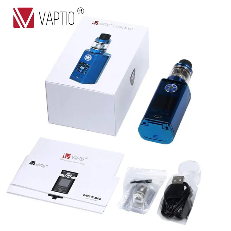 Набор вейпов VAPTIO CAPT'N 220 Вт набор электронных сигарет 2 0 мл/4 мл атомайзер 510 Thread Mod