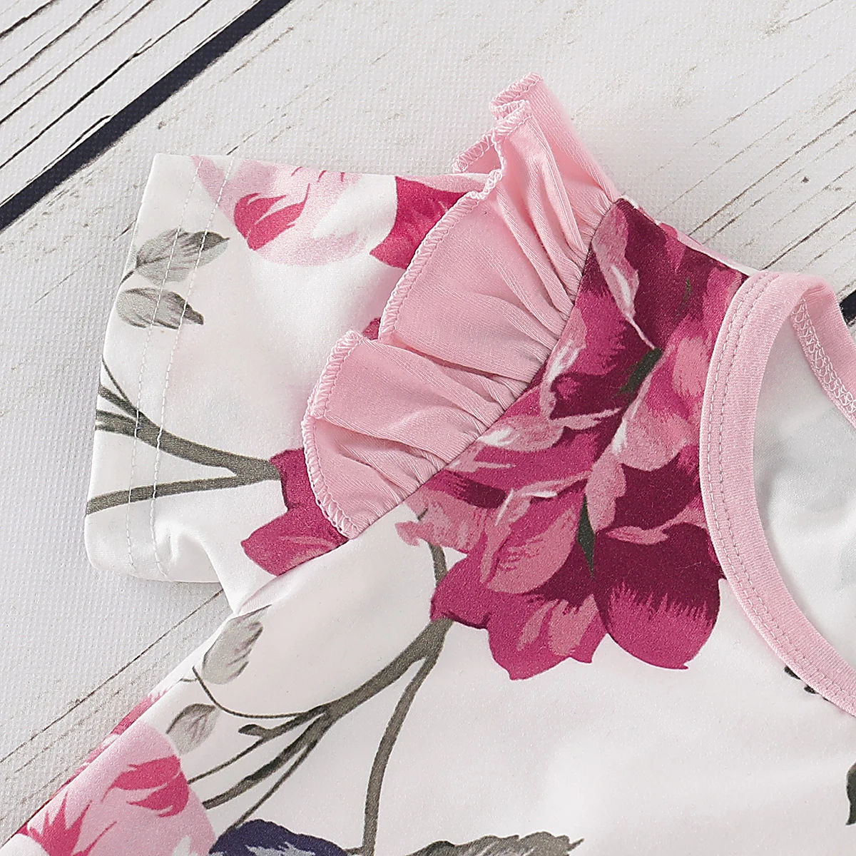 PatPat/весна-осень-лето Повседневные Колготки с короткими рукавами и цветочным