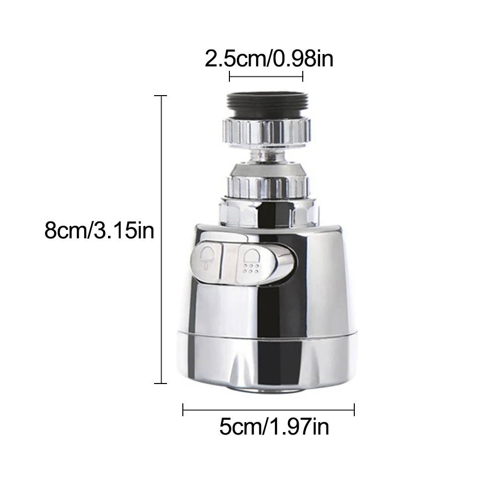 

Innovative Faucet Stainless Steel Splash-Proof Universal Tap Shower Water Rotatable Filter Sprayer Nozzle Kitchen Tools
