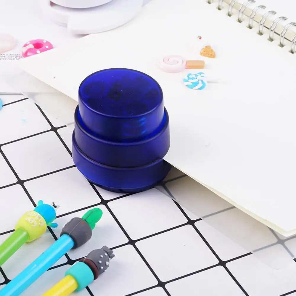 Скользящий Мини степлер бумажная переплетная обвязка бумажный зажим штамповка