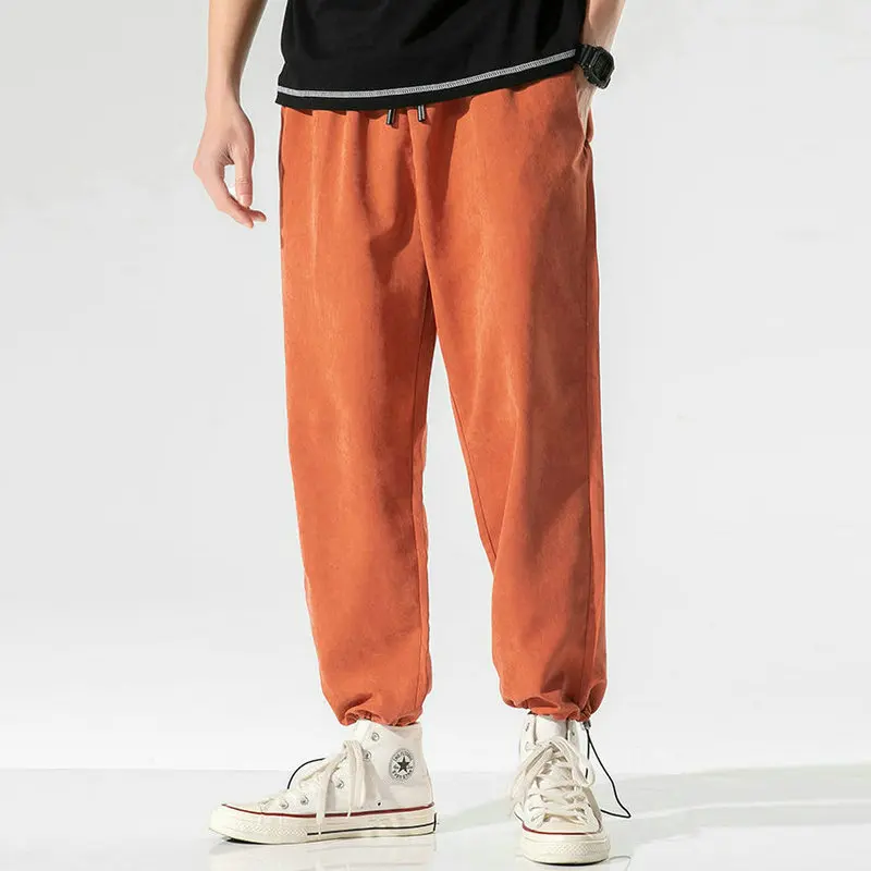 

Штаны-шаровары Штаны Для мужчин однотонные свободные Повседневное уличная Для мужчин s корейский стиль размера плюс впитывает пот и Штаны Д...