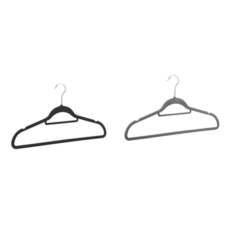 

Non-Slip Velvet Suit Hangers With Tie Hanger, 42Cm Hanger, 360 Degree Rotatory Hook, Heavy Duty Suit Hangers