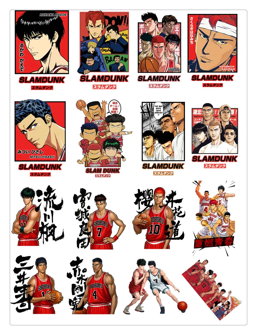 16 шт. милые наклейки с персонажами аниме кавайные напитки Бумажные Клейкие для