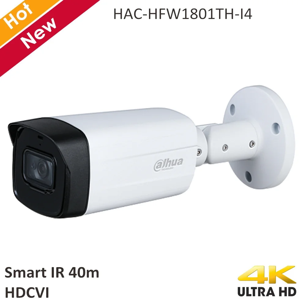 Камера видеонаблюдения Dahua 4K HDCVI CVI CVBS AHD TVI переключаемая умная ИК 40 м 2 8 мм 3 6