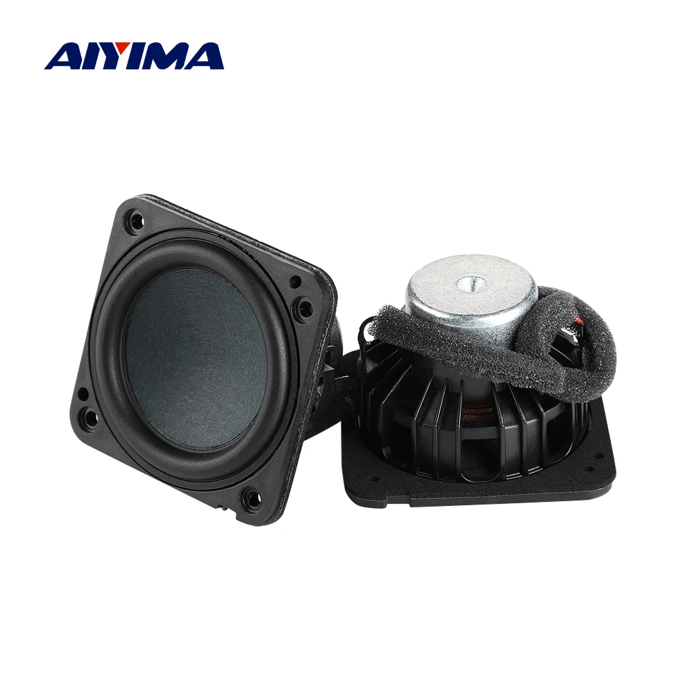 AIYIMA-altavoz de Audio de 2,25 pulgadas, 4 Ohm, 20W, rango completo, Dual, magnético, de larga duración, Hifi, estéreo, de neodimio, para AMP DIY, 2 uds.