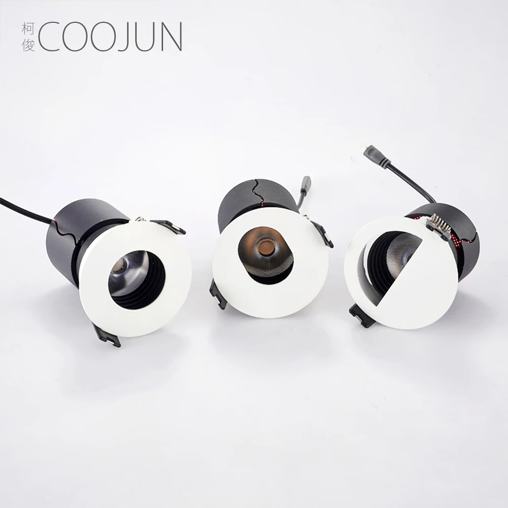 COOJUN Встраиваемый прожектор с регулируемой яркостью светодиодный 7 Вт 3000 К Ra≥ 93