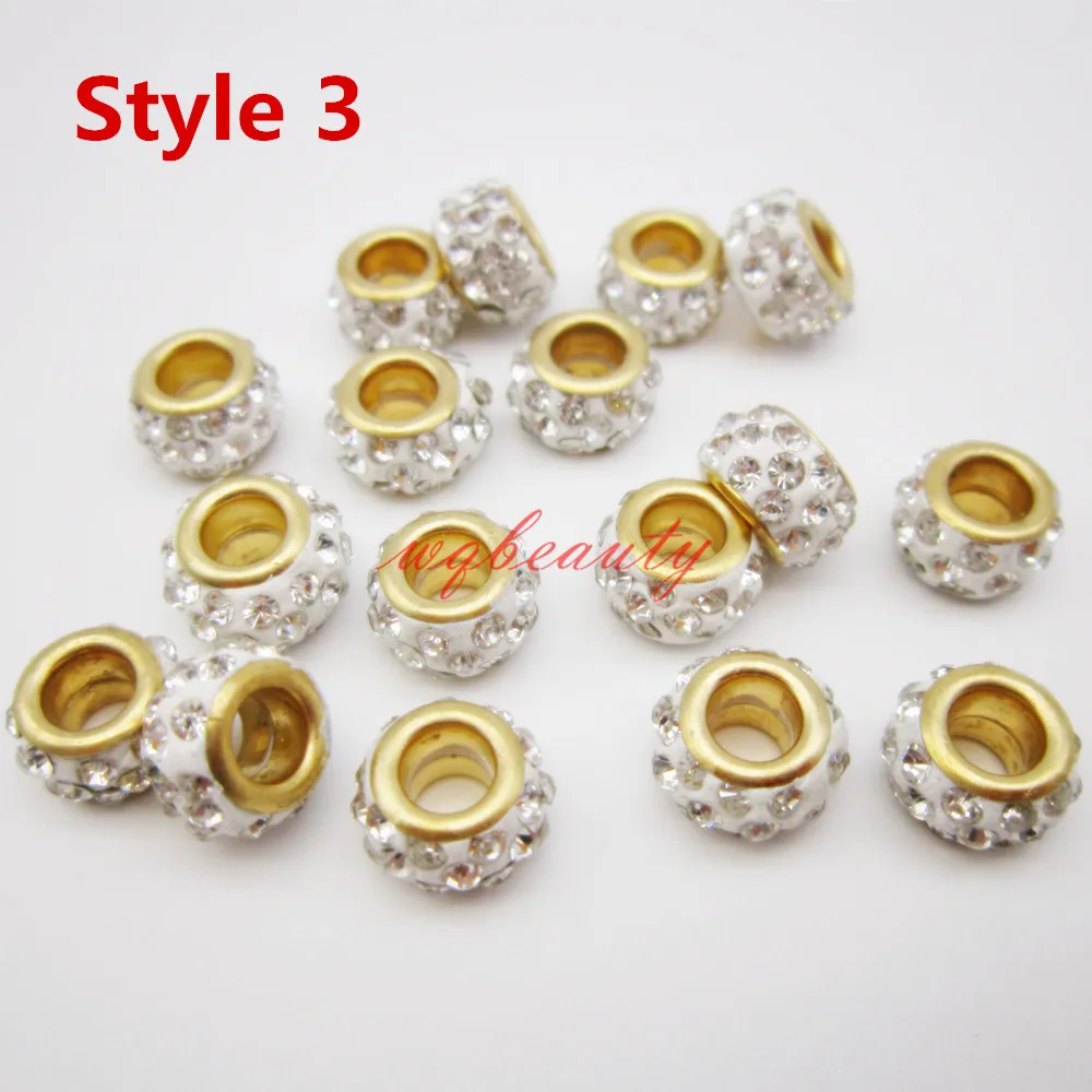 10 шт. 20 цветные стразы косички для вязания крючком резинки волос дредлоки