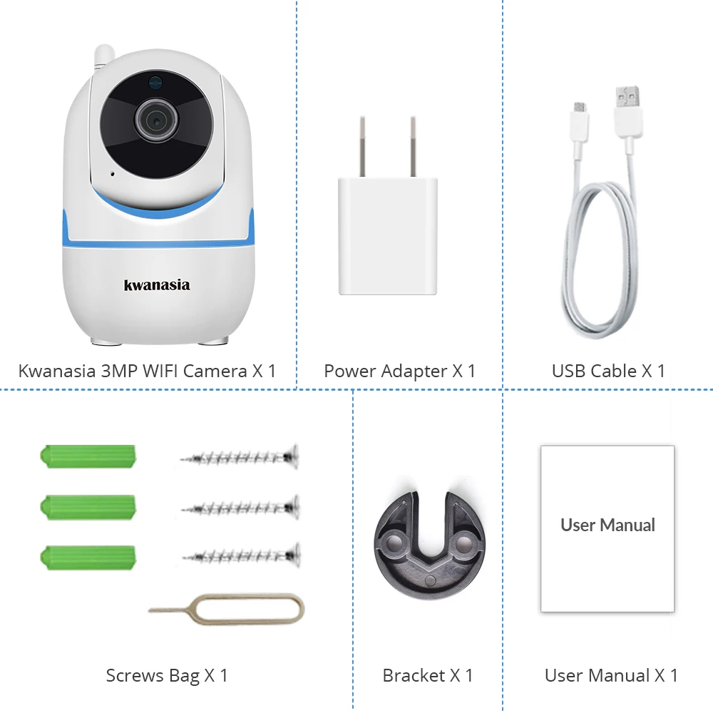 IP-камера 3 Мп Wi-Fi купольная Onvif | Безопасность и защита