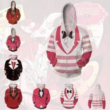 Anime Hoodie Sweatshirt Movie TV Hazbin Hotel Cosplay Costume Hoodie Jacket Coats Men Women Top