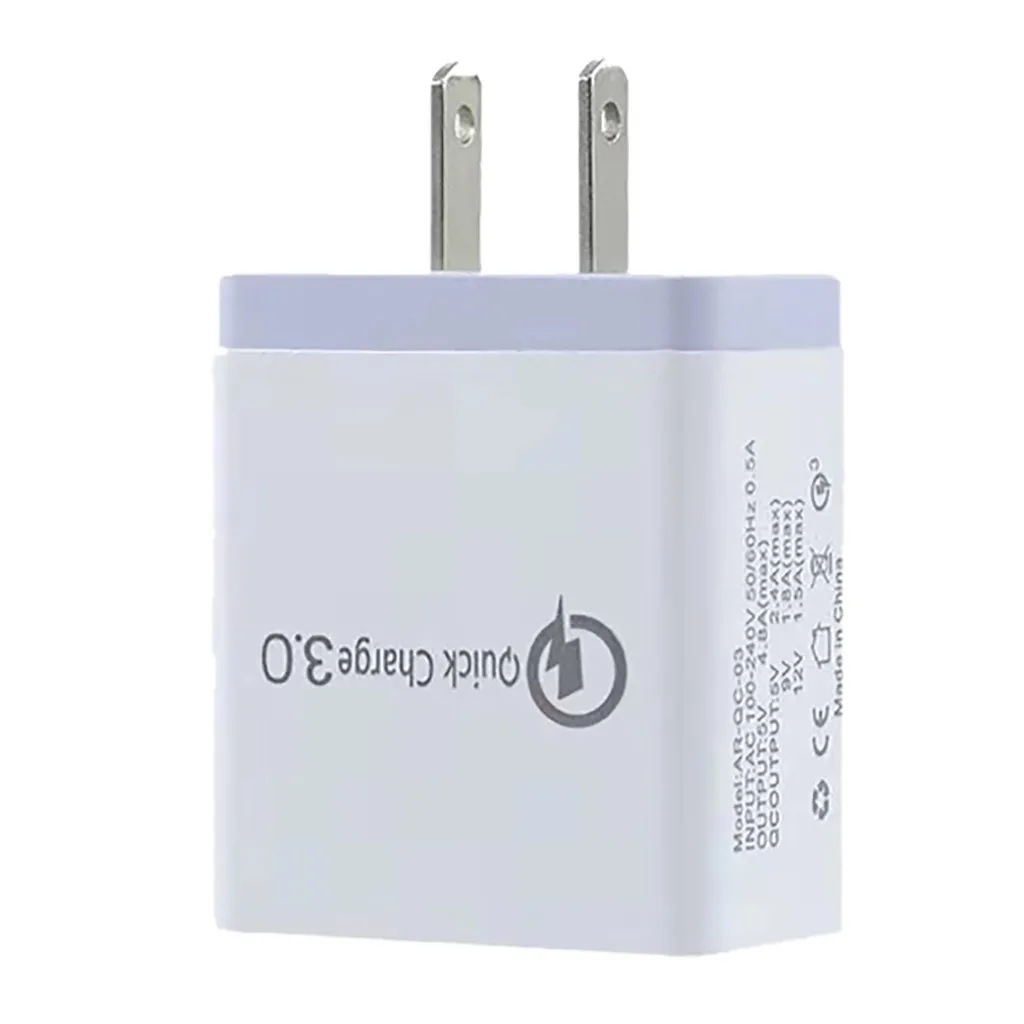 4 порта Быстрая быстрая зарядка QC 3,0 USB концентратор настенное зарядное устройство адаптер питания ЕС/США электрическая розетка зарядное устройство для телефона s#829
