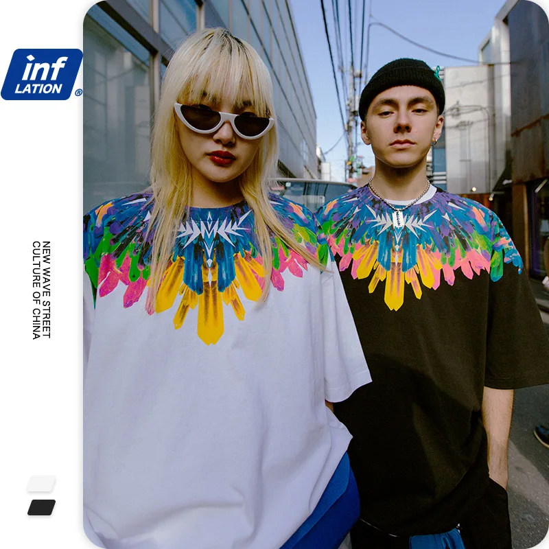 Футболка мужская с надписью Ice хлопковая оверсайз смешная рубашка в японском